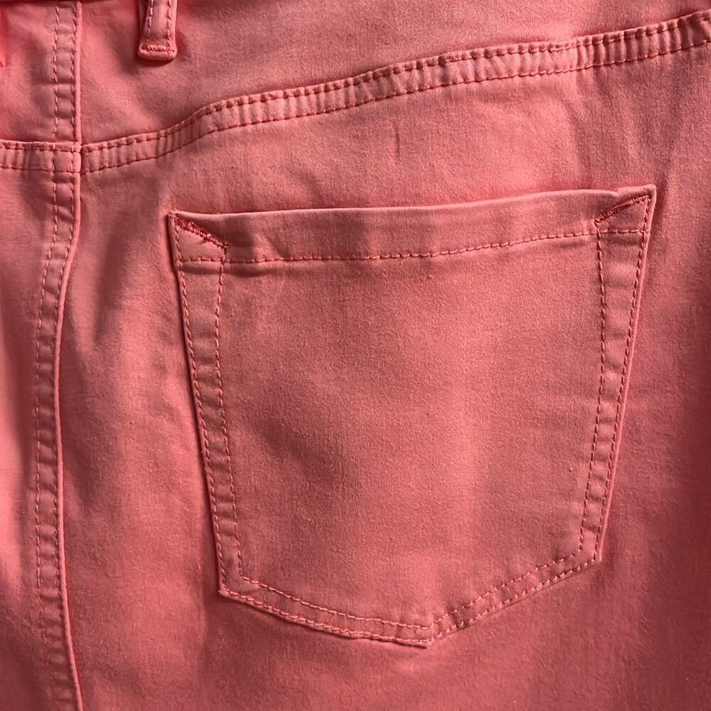 Tommy Bahama Boracay Beach Denim Tencel Skirt Pure Coral Size 14 - Picture 6 of 7